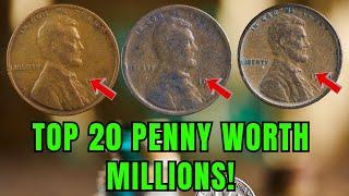 TOP 20 VERY EXPENSIVE USA PENNY COINS THAT COULD MAKE YOU A MILLIONAIER!