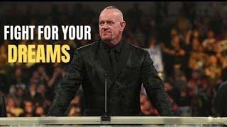 The Undertaker Hall of Fame Speech || FIGHT FOR YOUR DREAM || Motivational Speech