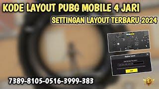 KODE LAYOUT PUBG MOBILE 4 JARI TERBARU 2024 | CARA SETTING LAYOUT PUBG MOBILE 4 JARI TERBARU