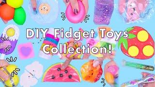 HUGE DIY Fidget Toys Collection! TIKTOK POP IT Fidget toys! VIRAL TikTok anti-stress fidgets