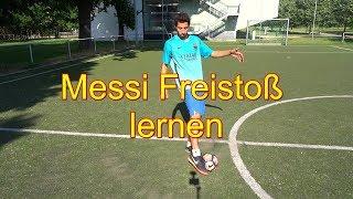 Wie Messi Freistoß schießen Tutorial /Wie macht man den Messi Freistoß