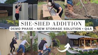 Adding an addition / she-shed to our backyard ! ( Part one ) ! Small home renovations and diys!