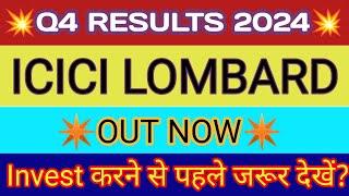 ICICI Lombard Q4 Results 2024  ICICI Lombard Results Today ICICI Lombard Share News Today ICICIGI
