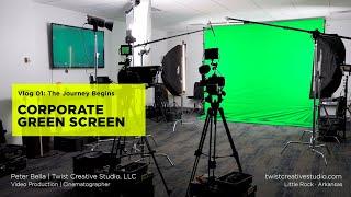 How I set a Professional Green Screen in a small studio for a Corporate Client video production