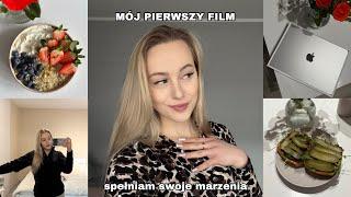 WEEKLY VLOG | MÓJ PIERWSZY FILM! Moja codzienność, spełniam swoje marzenia, gorszy tydzień, co jem