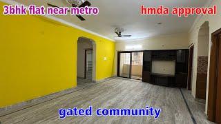 3bhk flat for sale in gated community(p473) || super wentilesion ||number …6281118626 || #nizampet