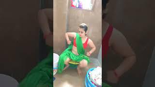 Hot bhabhi open bathing vlog video imo tango bigo live video call dress change video sexy bhabhi