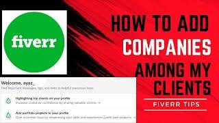 How to Setup Portfolio Option in Fiverr Profile? | Add Among My Clients Option In Fiverr Gigs