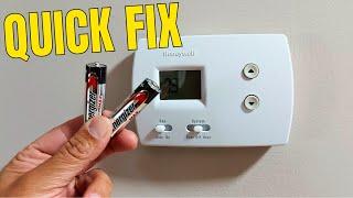 How to Change Batteries in Honeywell Home Thermostat 2024 | Quick Video