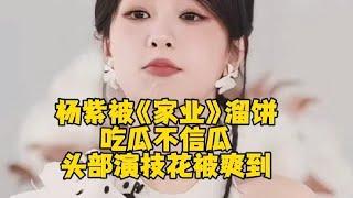 杨紫被《家业》溜饼，吃瓜不信瓜，但头部演技花粉丝有被爽到不行