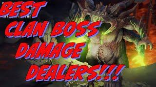 BEST CLAN BOSS DAMAGE DEALERS!!! COMPLETE LIST!!!