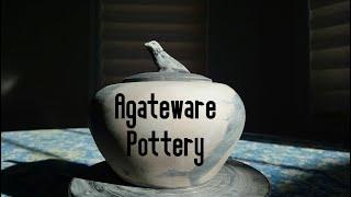 Agateware pottery - How to make an Agateware sugar bowl