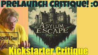 Asylum Escape: A whimsical horror tabletop card game.- FIVERR BABY! -Kickstarter Critique Review