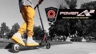 Razor Power A2 Black Label Electric Scooter Ride Video with Features