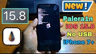 NEW iOS 15.8 Jailbreak iPhone 7+ got successful with Palera1n Rootless no USB Boot on Windows