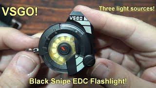 VSGO Black Snipe EDC Flashlight Kit Review Kit Review! (Multi tool, multi color LEDs, Magnetic!)