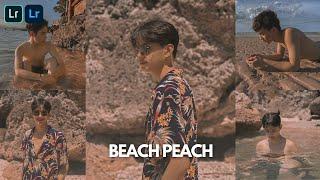 Beach Peach Brown Preset - Lightroom Mobile Aesthetic Brown Preset Dng Xmp | Peach Brown Tone Preset