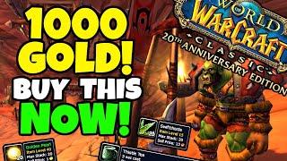 My 1000 Gold Investment in FRESH Classic WoW & How I Expect To Make HUGE GOLD!