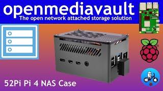 Openmediavault running on a single M.2 drive. 52Pi NAS case.