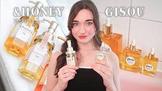 Gisou VS &Honey Hair Oil (Japanese brand) - The Best Hair Oils for silky, shiny and nourished hair 