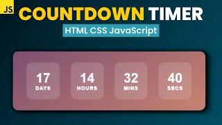 Simple JavaScript Countdown Timer Tutorial