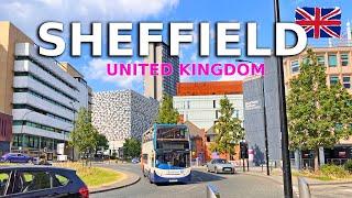 Sheffield City Center, UK - Walking Tour and Travel Guide - 4K HDR