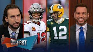 Tom Brady, Bucs clinch NFC South, Aaron Rodgers & Packers blowout Vikings | NFL | FIRST THINGS FIRST