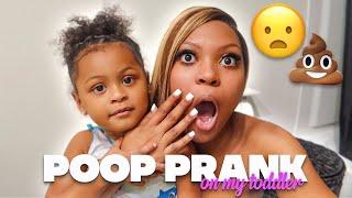 I DID THE P00P PRANK ON MY TODDLER & THIS IS HOW SHE REACTED 