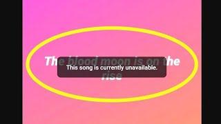 Fix This Song is Currently Unavailable Error||Instagram Music Story Not Working Problem