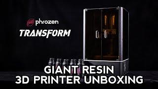 Phrozen Transform Unboxing, Setup, and Impressions. Huge New Resin 3D Printer!