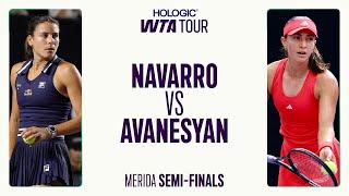 Emma Navarro vs. Elina Avanesyan | Merida 2025 Semifinal | WTA Match Highlights