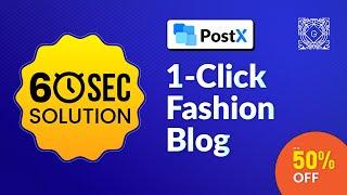 Create Your Own Fashion Blog Page with a Single Click!