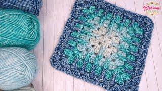 EASY Crochet Blanket / Motif - Posted Granny Square. Simple Beginner Friendly Tutorial!