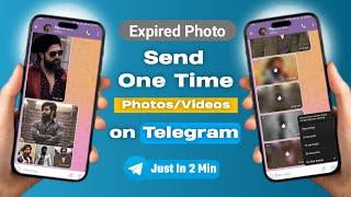 How to Send Self-Destructing Photo on Telegram | Telegram Par one Time Photo kaise send kare