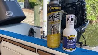 KROWN Rust Protection & K100 Fuel Treatment for storing outboards.