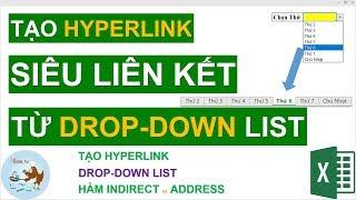 Hướng dẫn tạo siêu liên kết Hyperlink từ Drop-down list trong Excel