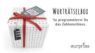 SURPRISA Worträtselbox - Zahlenschloss programmieren