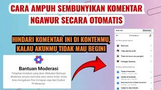 Cara menyaring komentar otomatis di facebook | Cara filter komentar di facebook