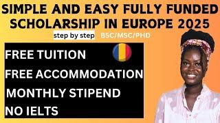 STUDY IN ROMANIA FOR FREE| NO IELTS| NO APPLICATION FEE| FREE TUITION|ACCO| STIPEND