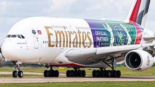 Emirates A380 NEW Wimbledon Special | First Visit into Manchester