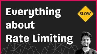 Why, where, and when should we throttle or rate limit?