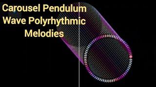 Carousel Pendulum Wave Polyrhythm #satisfying #satisfyingvideo #project_jdm #animation #polyrhythm