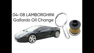 2004-2008 Lamborghini Gallardo 5.0L DIRTY Oil Change, Filter, and Oil Level Check #lamborghini