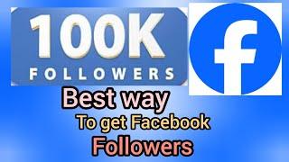 Best way to get Facebook followers - new update secret #facebook #views #followers