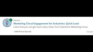 Marketing Cloud Engagement for Industries Quick Look Trailhead answers #05 #17_02_2023