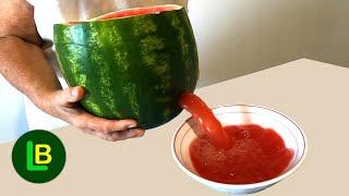 Here's how to make WATERMELON JUICE. I'm sorry I didn't know this before