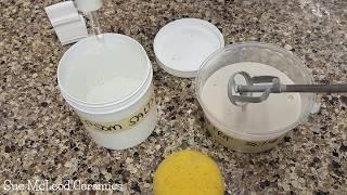 Fix a hard-panned glaze by flocculating with Epsom salts