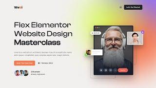 Webinar Landing Page Design ~ 2023 ~ Using Elementor Flexbox (WordPress & Elementor For Beginners)