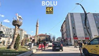 Driving Tour in BOLU City, TURKEY 4K