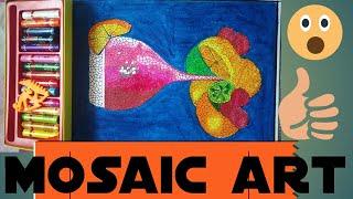 mosaic art || illustration of geometry line ||new art form